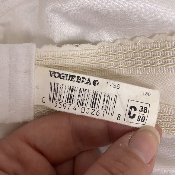 Vintage Vogue Bra Size 36C Shimmer Satin Fiberfill Lined Strapless Bra Canada - Picture 9 of 12